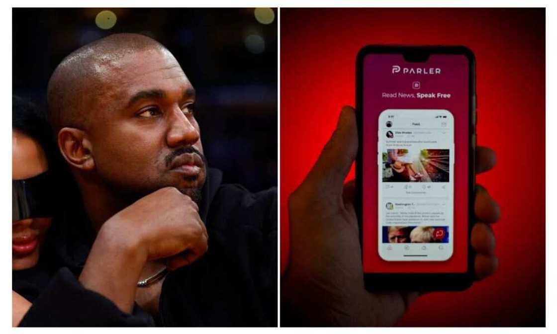 Kanye West, parler, Instagram, Twutter Kanye West, parler, Instagram, Twutter