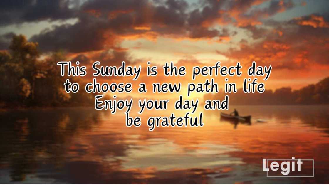 Encouraging happy Sunday SMS