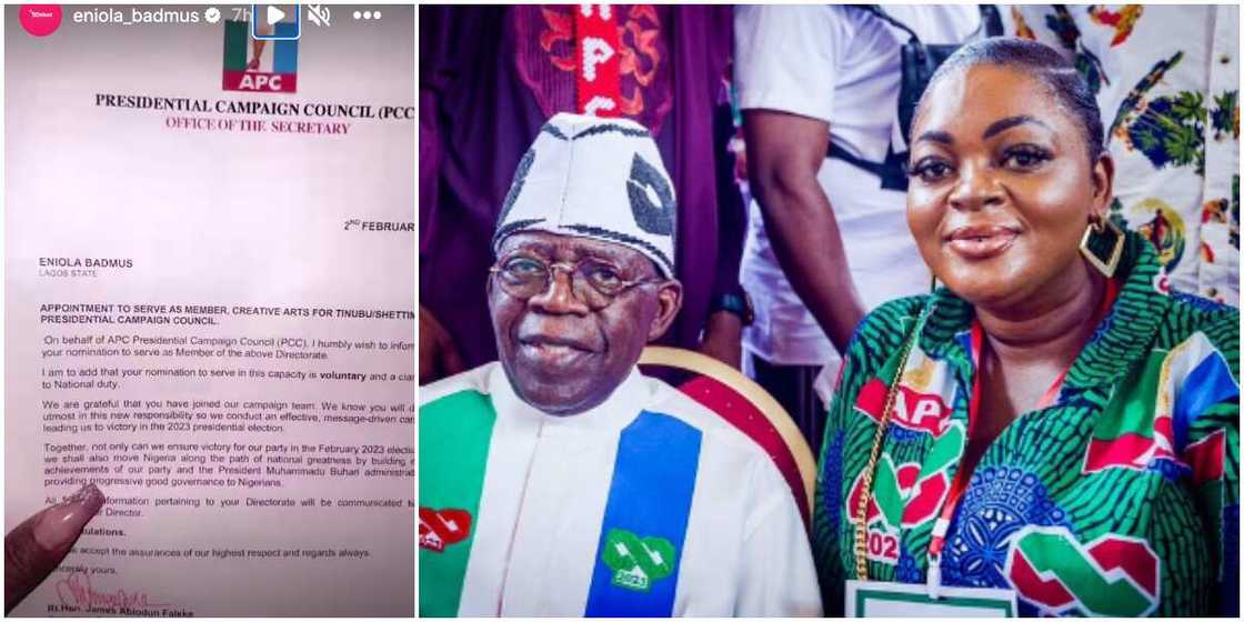 Eniola Badmus bags APC appointment Eniola Badmus bags APC appointment