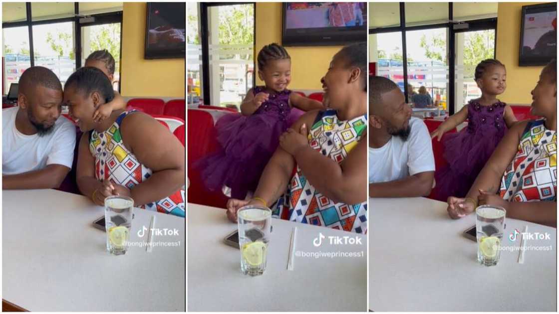 Lovely family goals/father and mother kissed. Lovely family goals/father and mother kissed.