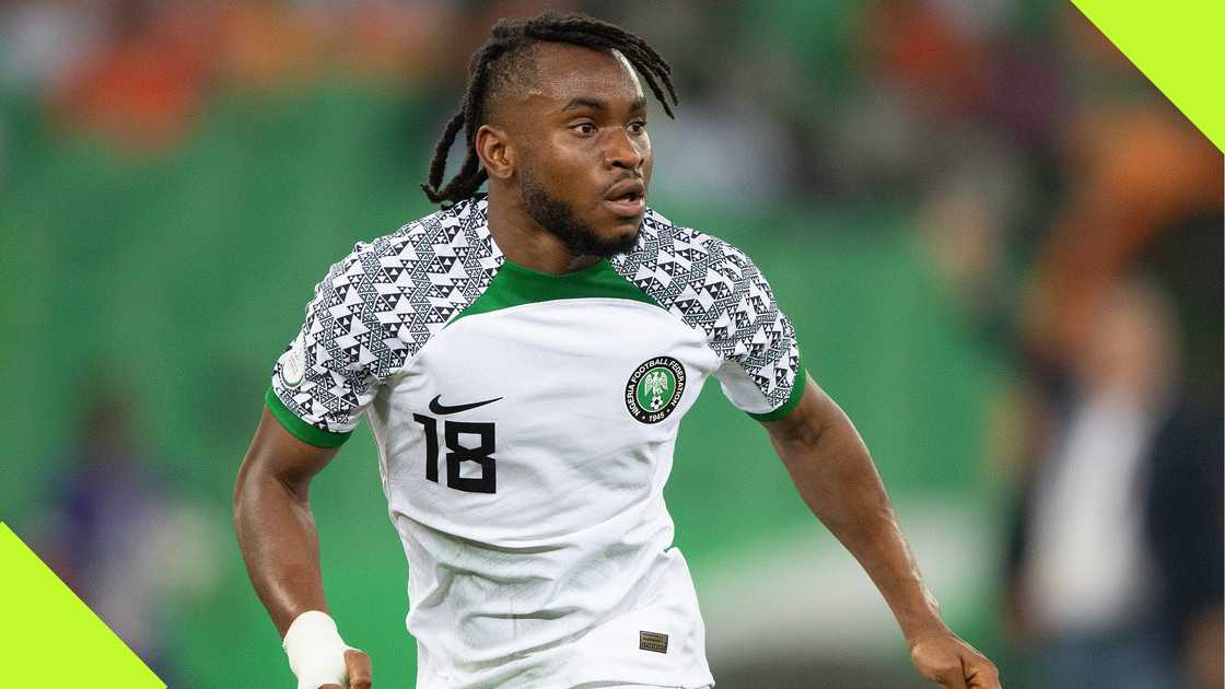 Ademola Lookman playing for Nigeria at AFCON 2023 in Ivory Coast. Ademola Lookman playing for Nigeria at AFCON 2023 in Ivory Coast.