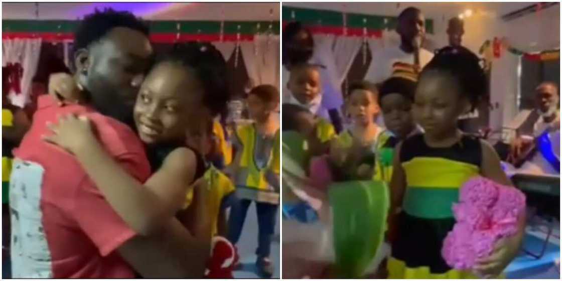 Gbenro surprises daughter at school