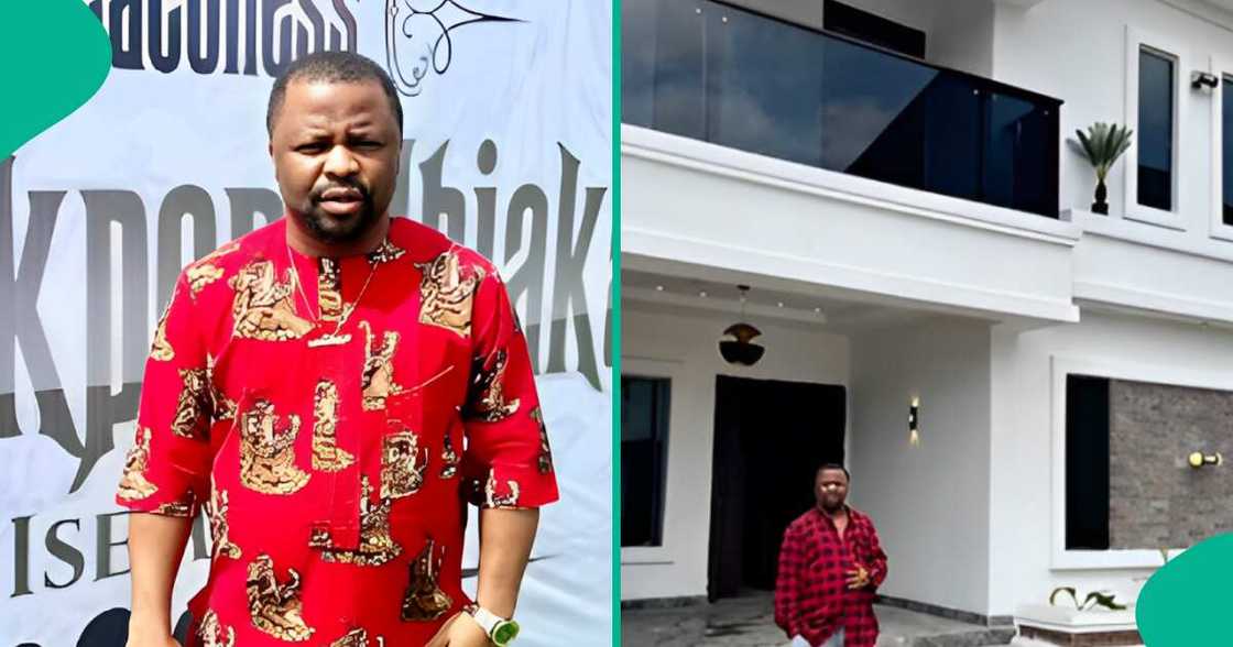 Apama Nolly flaunts new mansion. Apama Nolly flaunts new mansion.