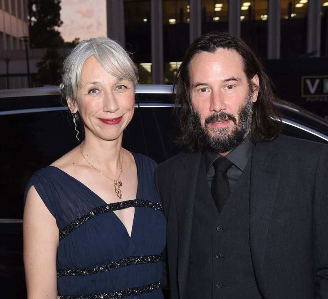 Keanu Reeves and Alexandra Grant