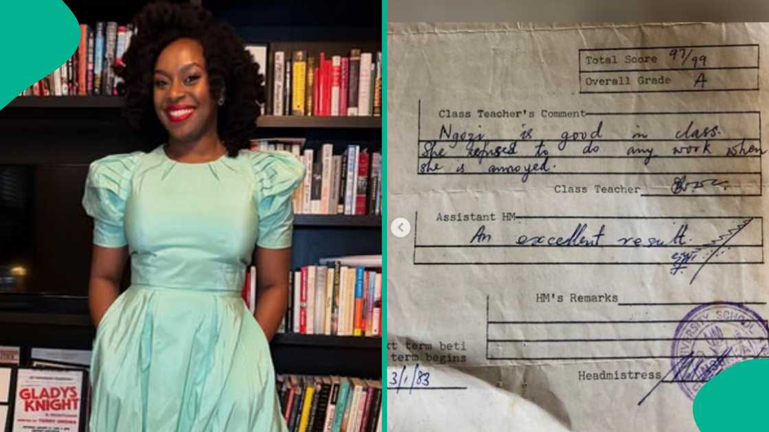 Teacher's remark on author Chimamanda Ngozi Adichie's kindergarten report card elicits reactions Teacher's remark on author Chimamanda Ngozi Adichie's kindergarten report card elicits reactions