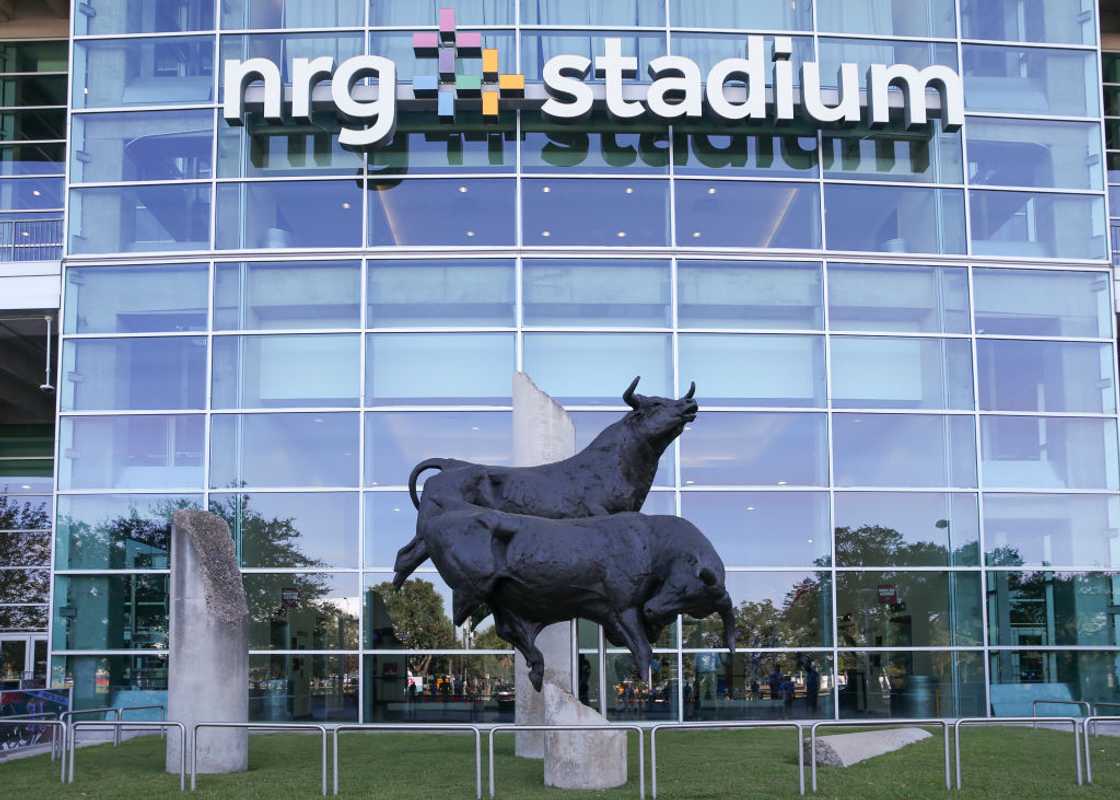 Front view of NRG Stadium Front view of NRG Stadium