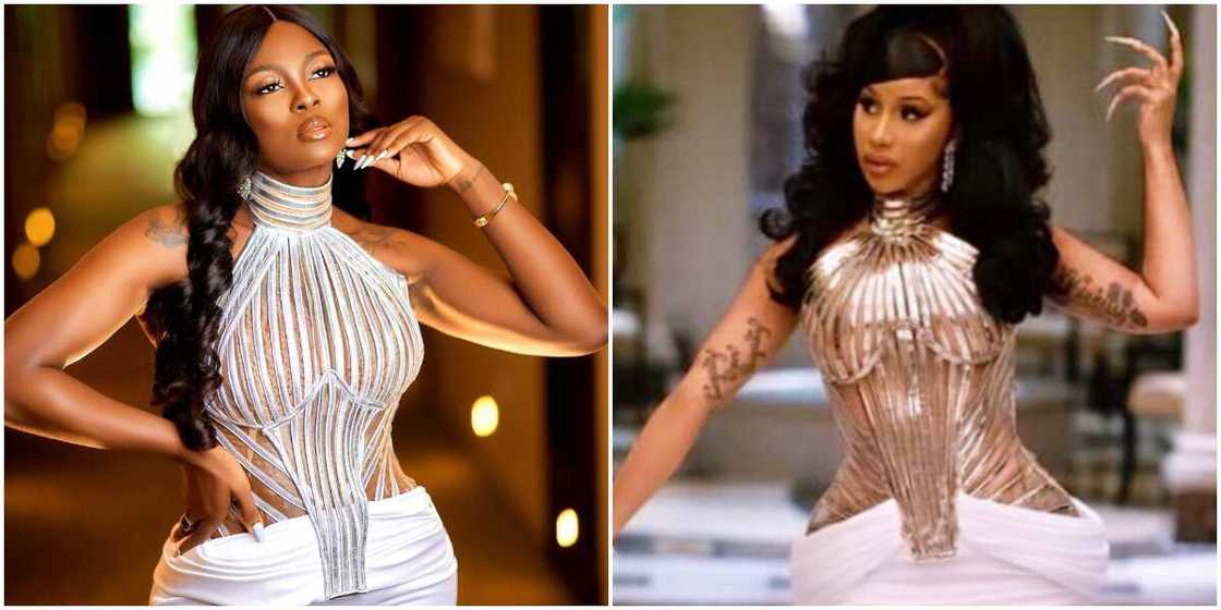 Ka3na recreates Cardi B's outfit