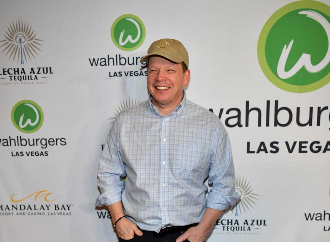 Paul Wahlberg arrives at the grand opening of Whalburgers at Mandalay Bay Resort in Las Vegas, Nevada