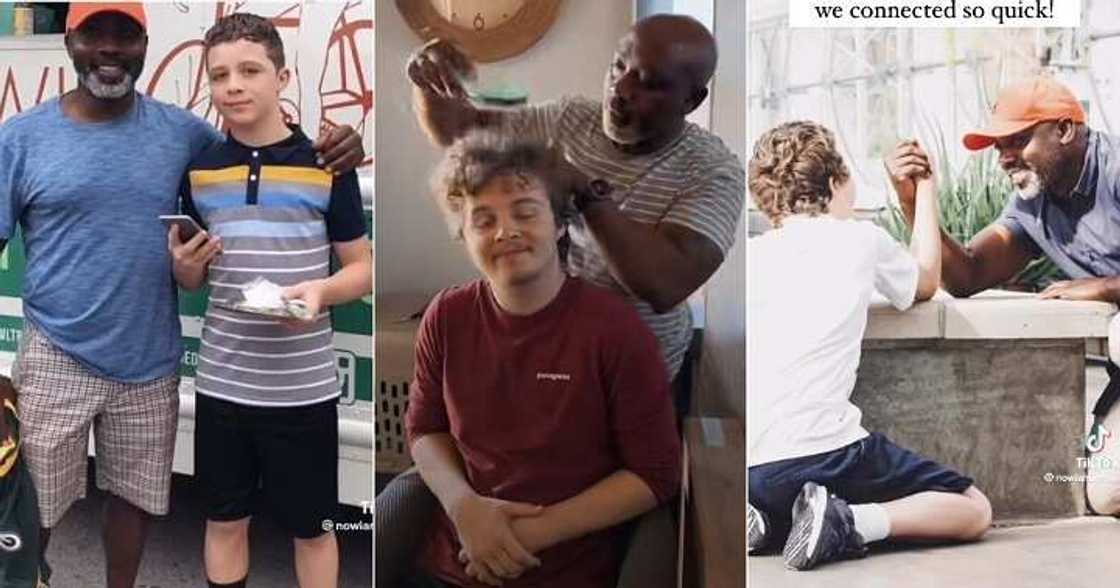 Black man and oyinbo son, oyinbo, black man Black man and oyinbo son, oyinbo, black man