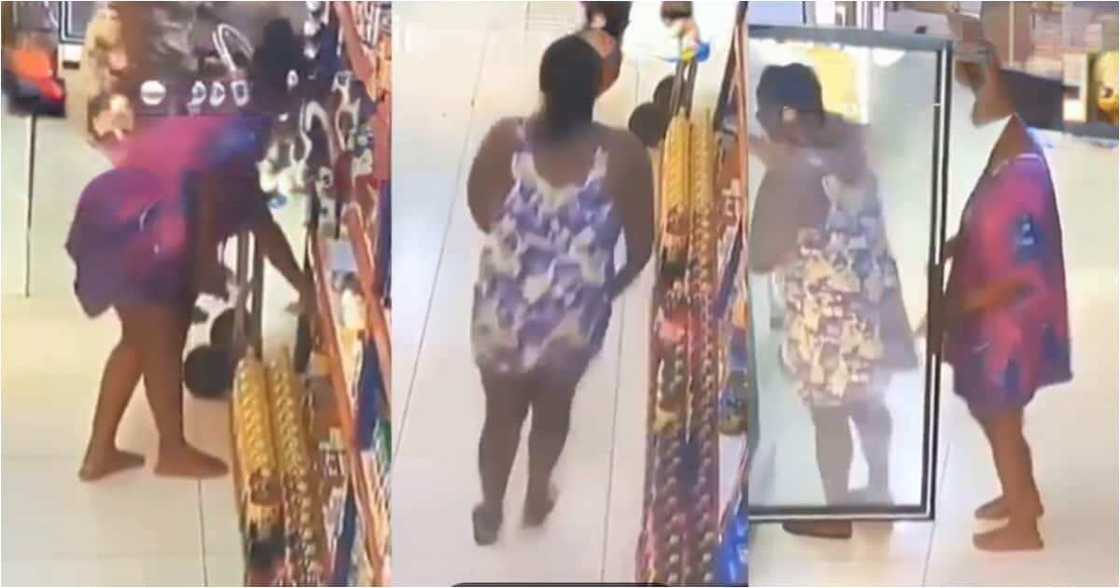 CCTV caught two ladies stealing CCTV caught two ladies stealing