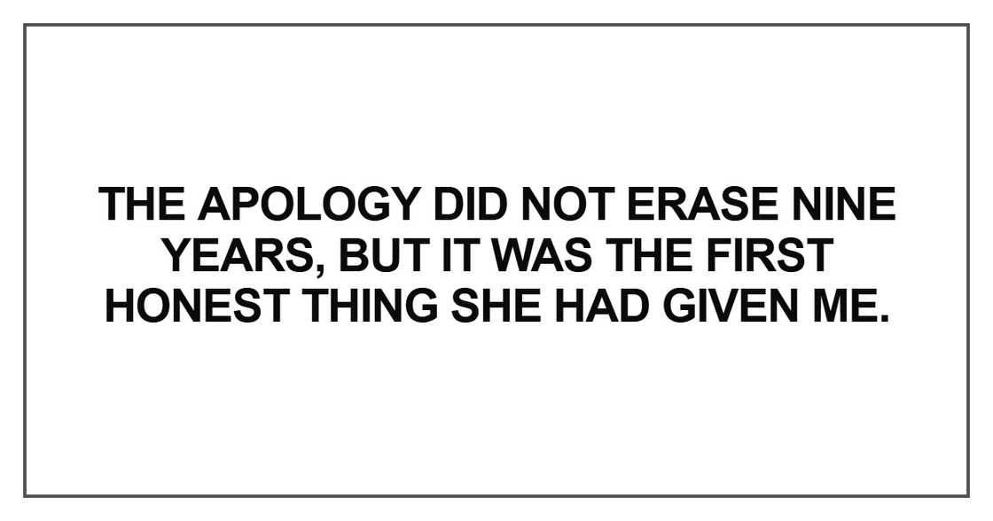 The apology did not erase nine years