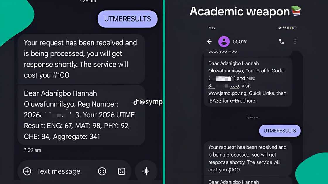 Lady flaunts 2026 UTME result after scoring high in Maths and Physics Lady flaunts 2026 UTME result after scoring high in Maths and Physics