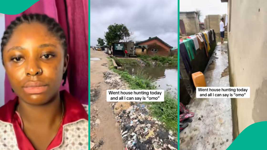 Lady shows area she went to look for apartment. Lady shows area she went to look for apartment.