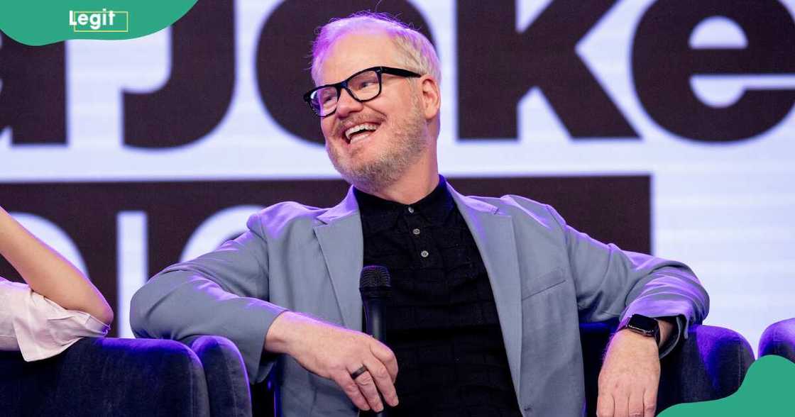 Jim Gaffigan at SiriusXM studios in LA