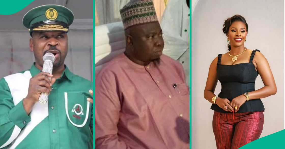 NURTW leader MC Oluomo shares video amid accusations from union member Istijabah about reckless spending and gifting Nollywood actress Aisha Lawal. NURTW leader MC Oluomo shares video amid accusations from union member Istijabah about reckless spending and gifting Nollywood actress Aisha Lawal.