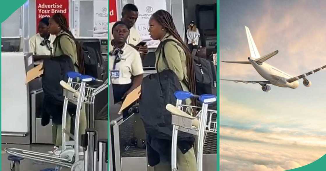 Lady reportedly leaves Nigeria after NYSC. Lady reportedly leaves Nigeria after NYSC.