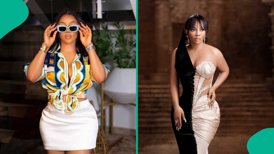 Toke Makinwa looks stunning in her outfit