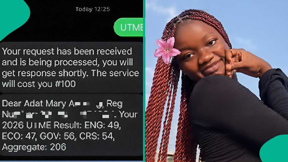 An arts student who scored 49 in English shares her 2026 UTME result