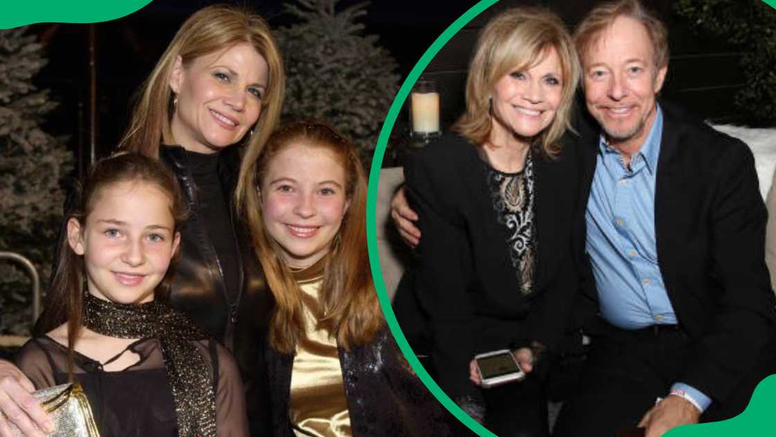 Markie Post with her two daughters Daisy and Katie Ross, and husband, Michael A. Ross.