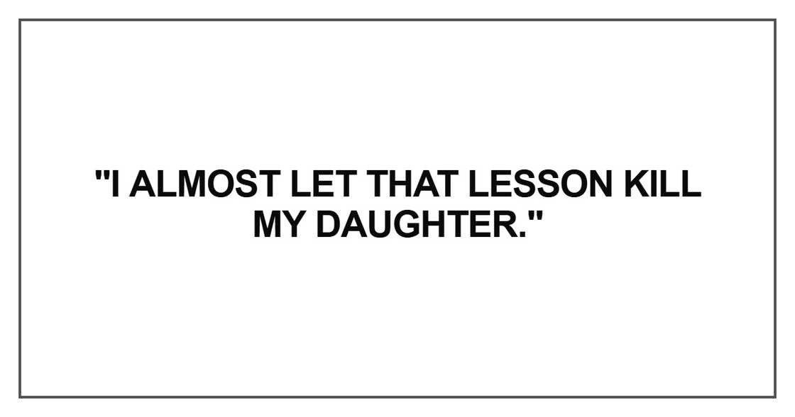 I almost let that lesson I almost let that lesson