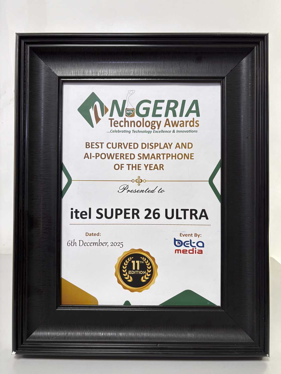 itel SUPER 26 Ultra Wins “Best Curved Display and AI-Powered Smartphone of the Year” itel SUPER 26 Ultra Wins “Best Curved Display and AI-Powered Smartphone of the Year”