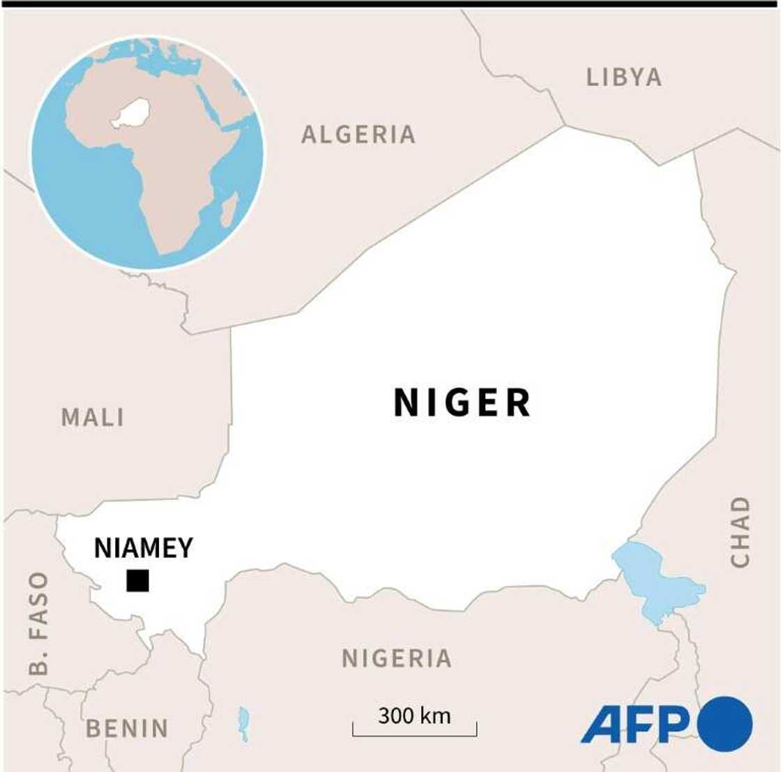 Map of Niger Map of Niger