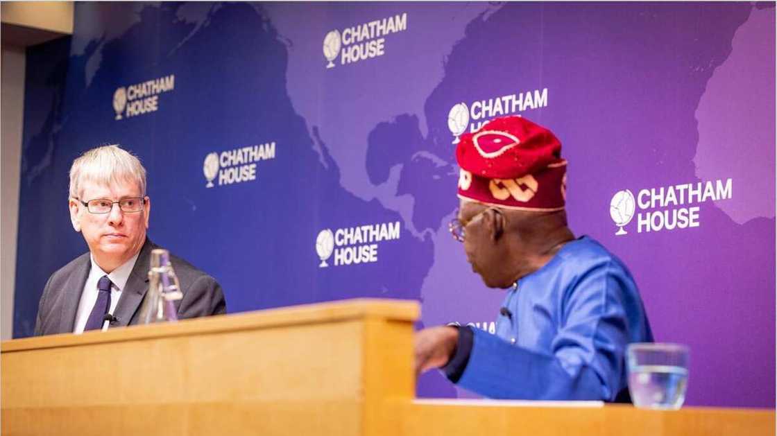 Tinubu at Chatham House Tinubu at Chatham House