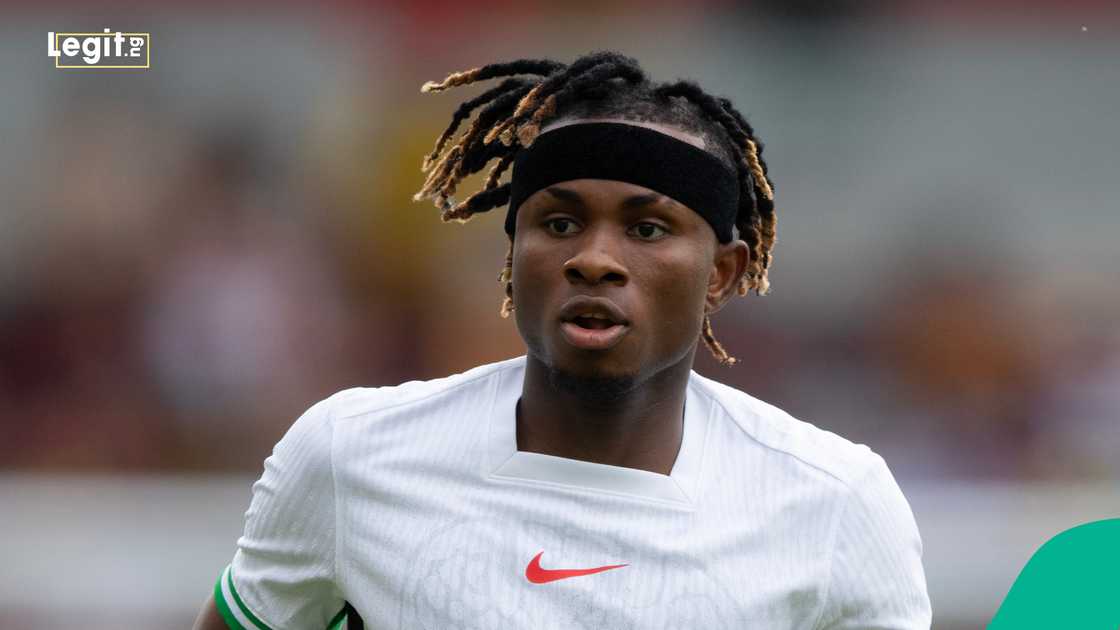 Samuel Chukwueze, Nigeria, Jamaica, Unity Cup, England. Samuel Chukwueze, Nigeria, Jamaica, Unity Cup, England.