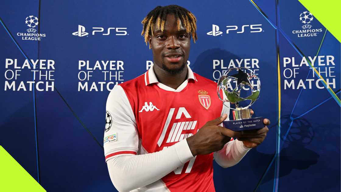 George Illenikhena wins the POTM against Barcelona George Illenikhena wins the POTM against Barcelona