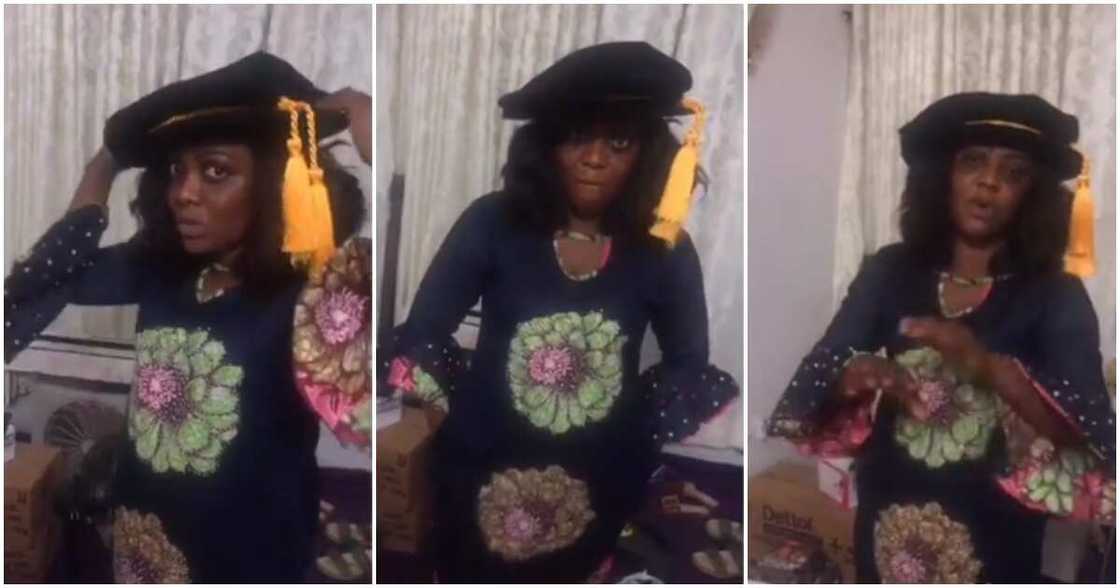 Helen Paul prepares for PhD convocation, tries on her cap (video) Helen Paul prepares for PhD convocation, tries on her cap (video)
