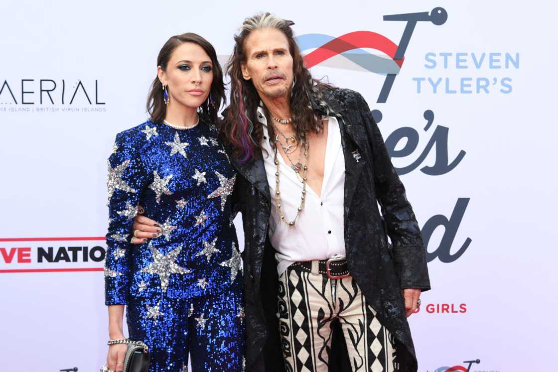 Aimee Preston and Steven Tyler in Los Angeles, California.