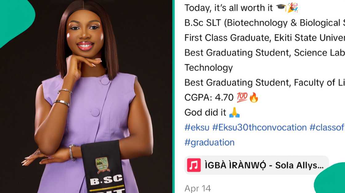 Lady celebrates first class after tough start at EKSU