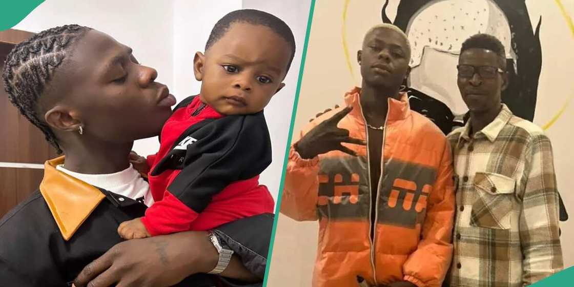 Mohbad, his son and his father rock simple outfits Mohbad, his son and his father rock simple outfits