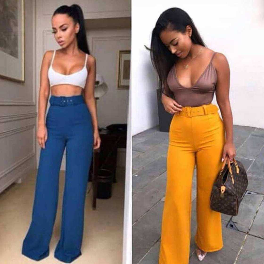 Yellow palazzo pants Yellow palazzo pants