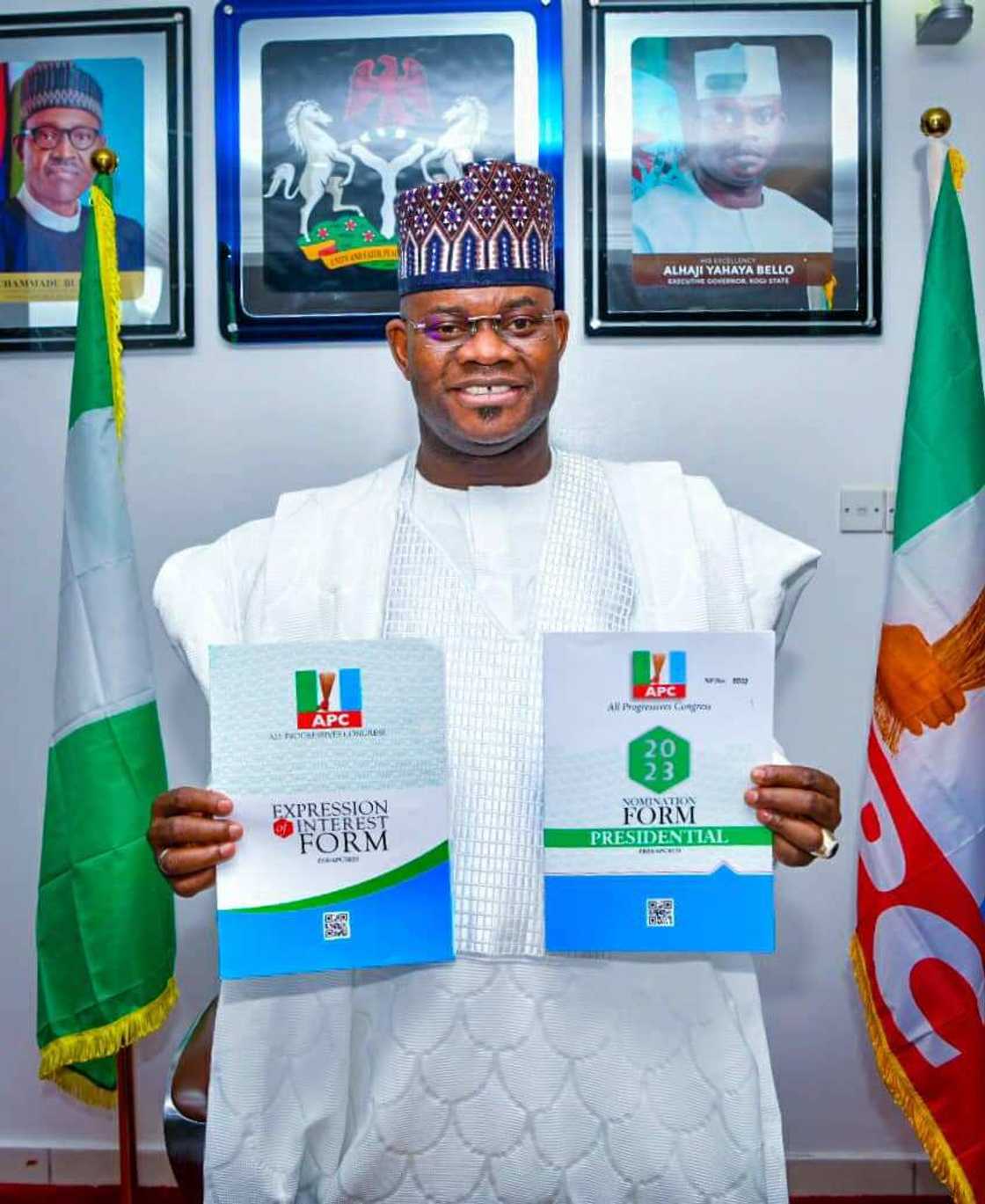 2023 election, APC'S N100m form, Governor Yahaya Bello, Goodluck Jonathan