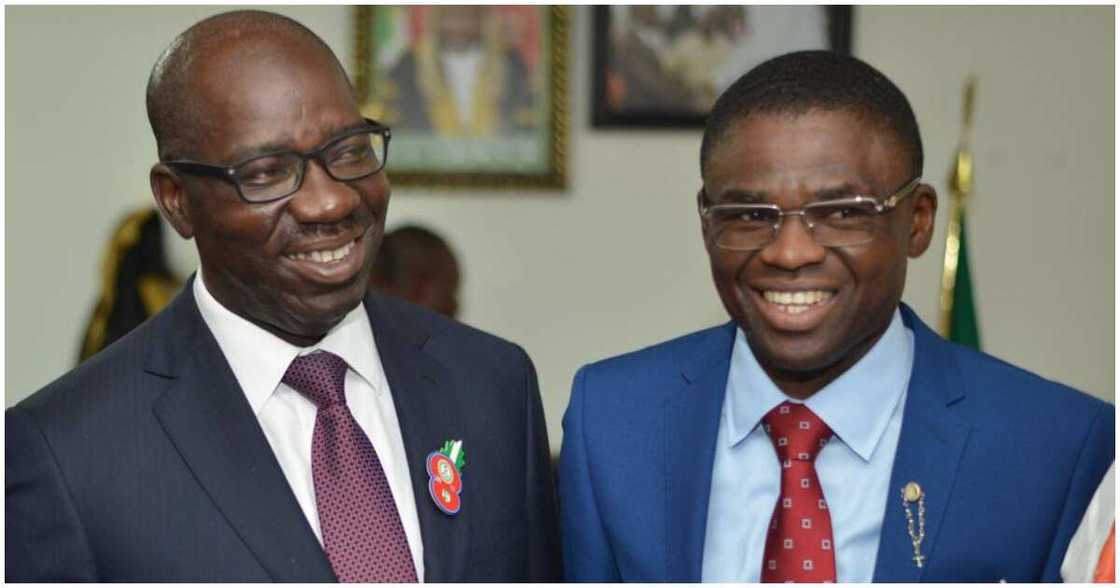 Shaibu denies alleged coup plot against Obaseki/ Shaibu dismisses allegation of plotting coup against Obaseki