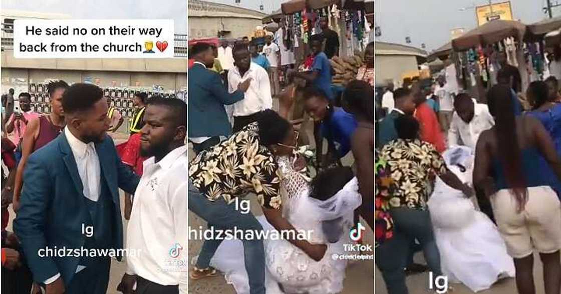 Man dumps bride on wedding day, heartbreaking video Man dumps bride on wedding day, heartbreaking video