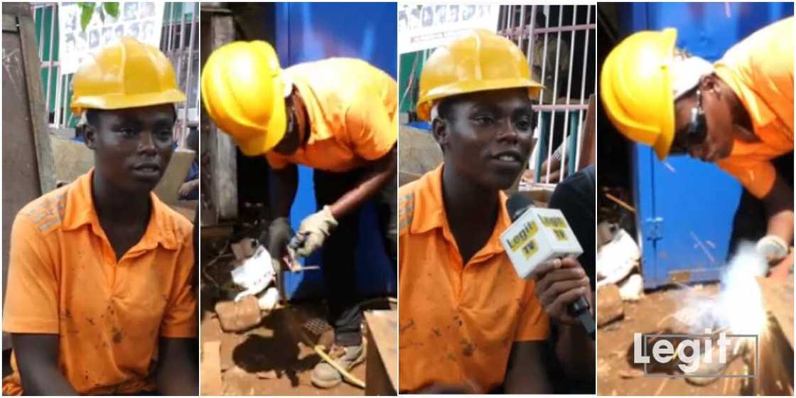 Nigerian lady says friends mock her because she is a welder Nigerian lady says friends mock her because she is a welder