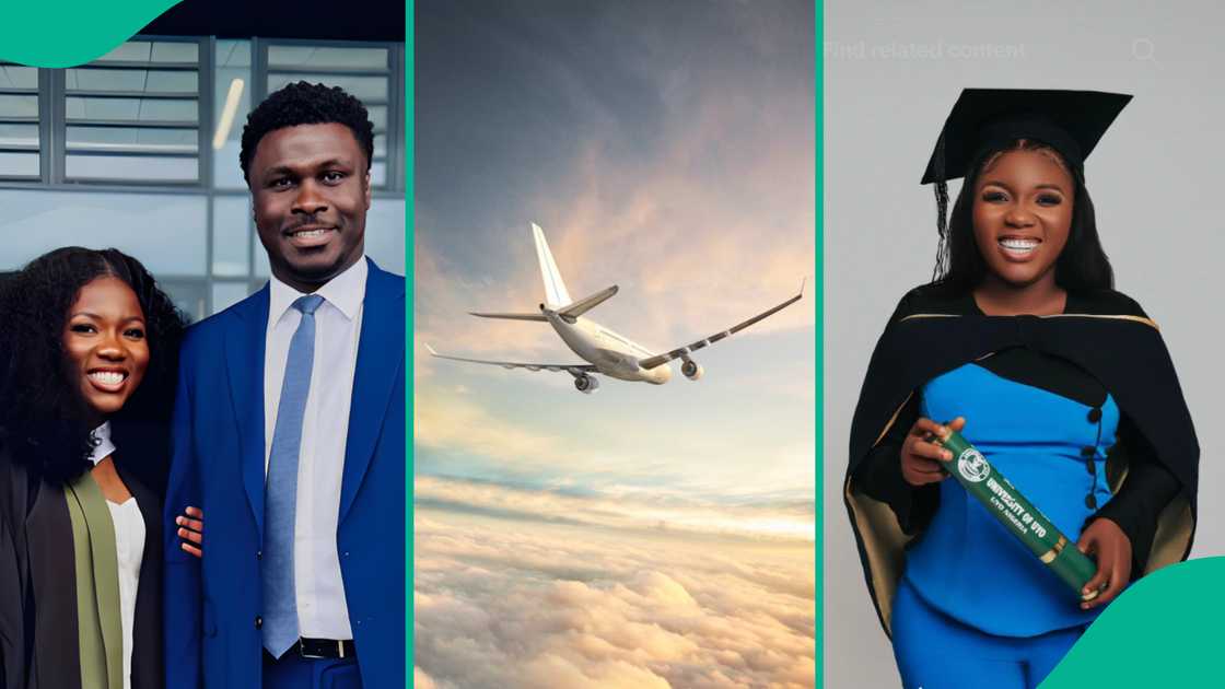 Lady praises her brother who paid her school fees. Lady praises her brother who paid her school fees.