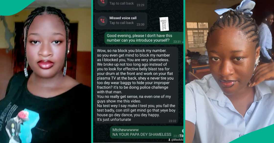 Nigerian lady displays hurtful message she received from her toxic former boyfriend, angers people Nigerian lady displays hurtful message she received from her toxic former boyfriend, angers people