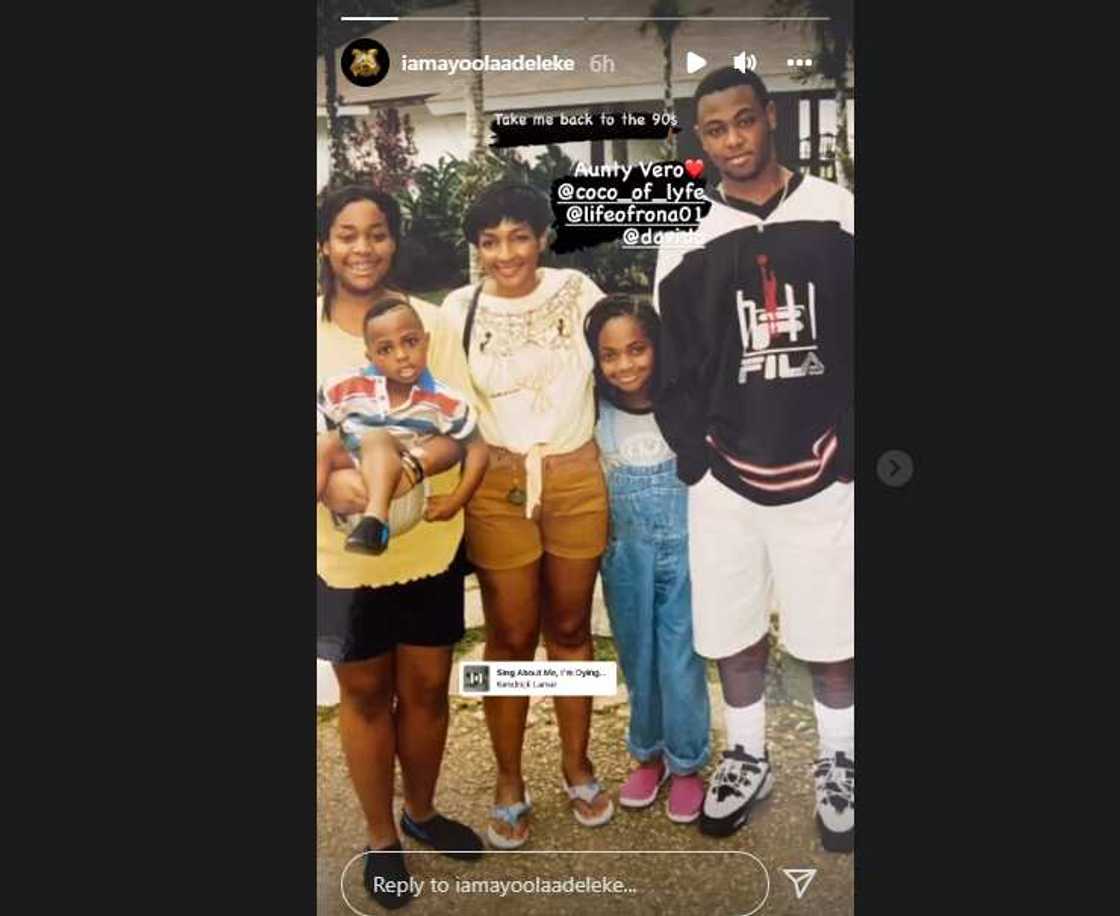 Davido's throwback photo