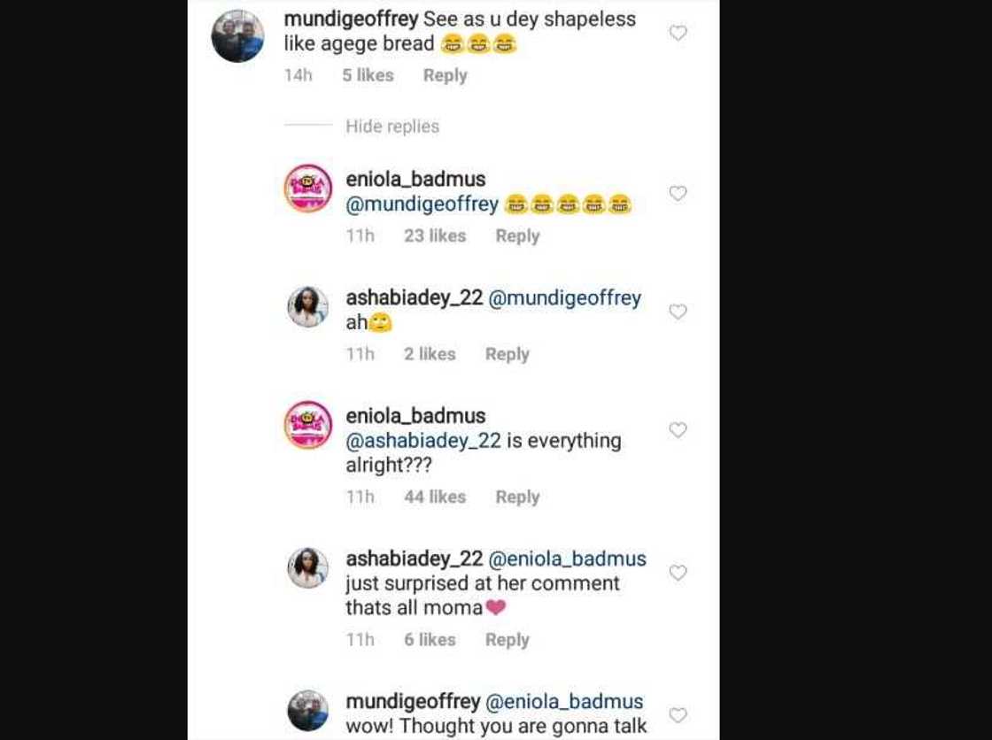 Troll forced to apologize for body-shaming Actress Eniola Badmus after she replies kindly Troll forced to apologize for body-shaming Actress Eniola Badmus after she replies kindly