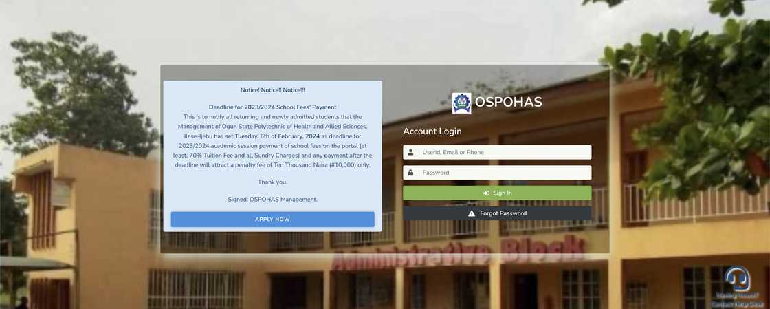 Ogun State admission portal Ogun State admission portal