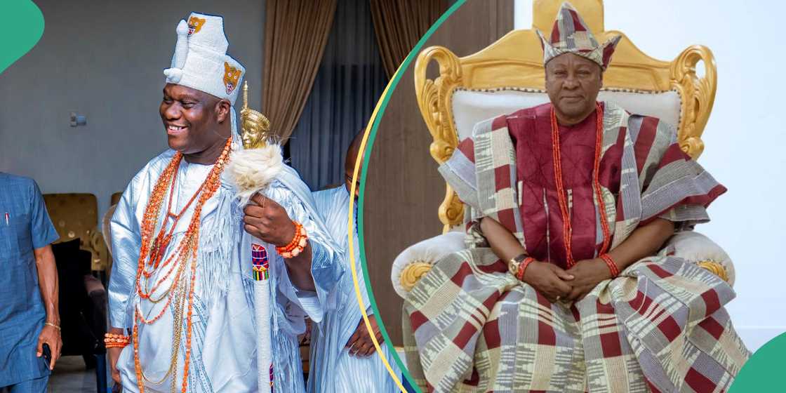 Ooni confers chieftaincy title on Ghanaian President Mahama on Monday, December 15, 2025 Ooni confers chieftaincy title on Ghanaian President Mahama on Monday, December 15, 2025