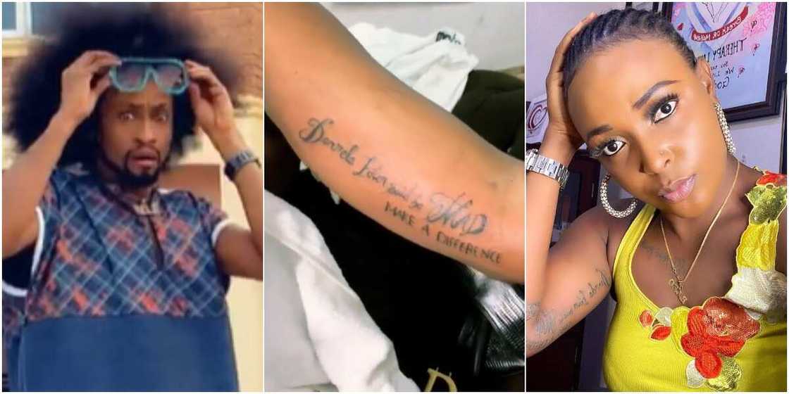 Denrele Edun and relationship blogger Blessing Okoro Denrele Edun and relationship blogger Blessing Okoro