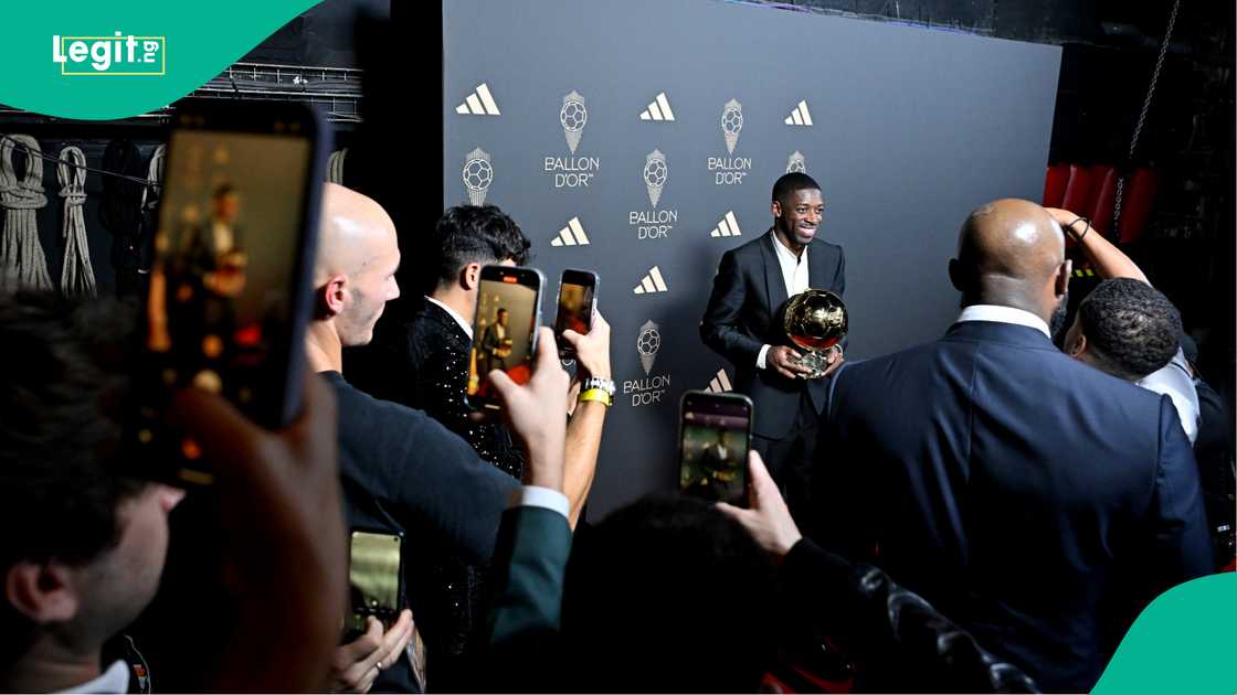 Paris Saint-Germain, Ousmane Dembele, Theatre du Chatelet, Paris, France, Ballon d'Or. Paris Saint-Germain, Ousmane Dembele, Theatre du Chatelet, Paris, France, Ballon d'Or.