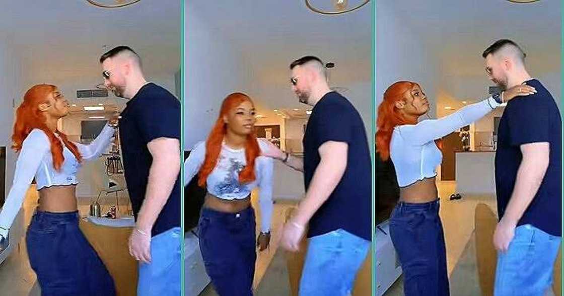 Loving interracial couple shows off Pluto dance moves