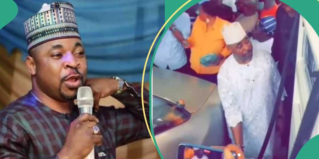 Mc Oluomo at the commissioning of his new filling station Mc Oluomo at the commissioning of his new filling station