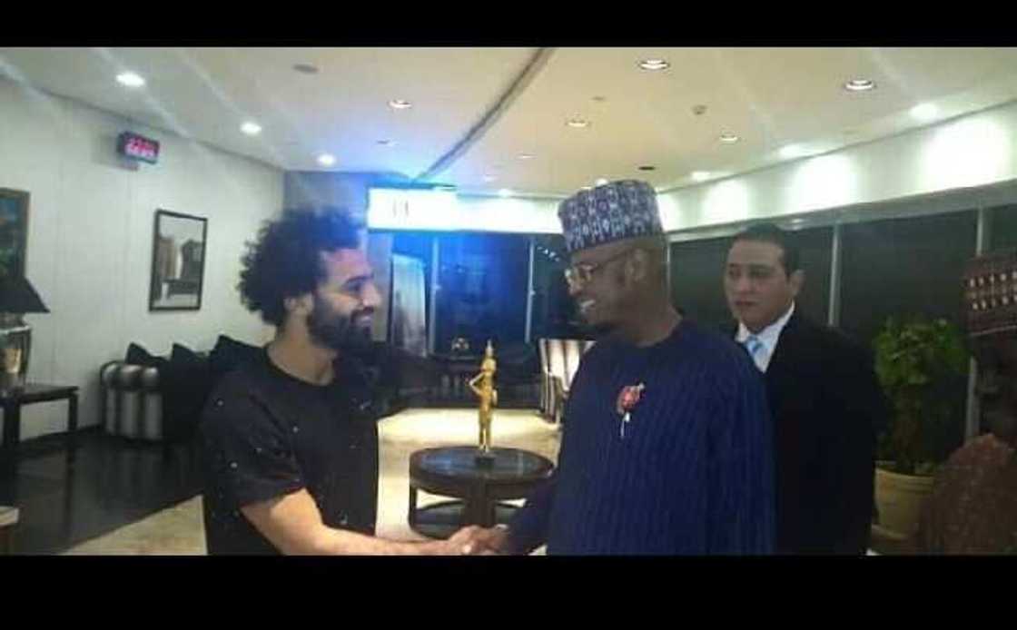 Mo Salah ya karbi bakuncin Dr. Isa Pantami a filin tashin jirage Masar Mo Salah ya karbi bakuncin Dr. Isa Pantami a filin tashin jirage Masar