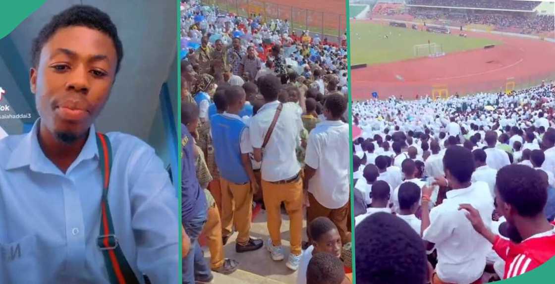 Schoolboy sprays money in stadium in viral video Schoolboy sprays money in stadium in viral video